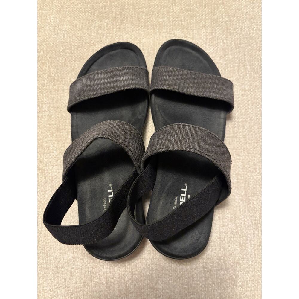 Merrell Blackout Sandals Strappy Canvas Memory Foam Black Gray J003378 Women's 7 - Picture 3 of 9
